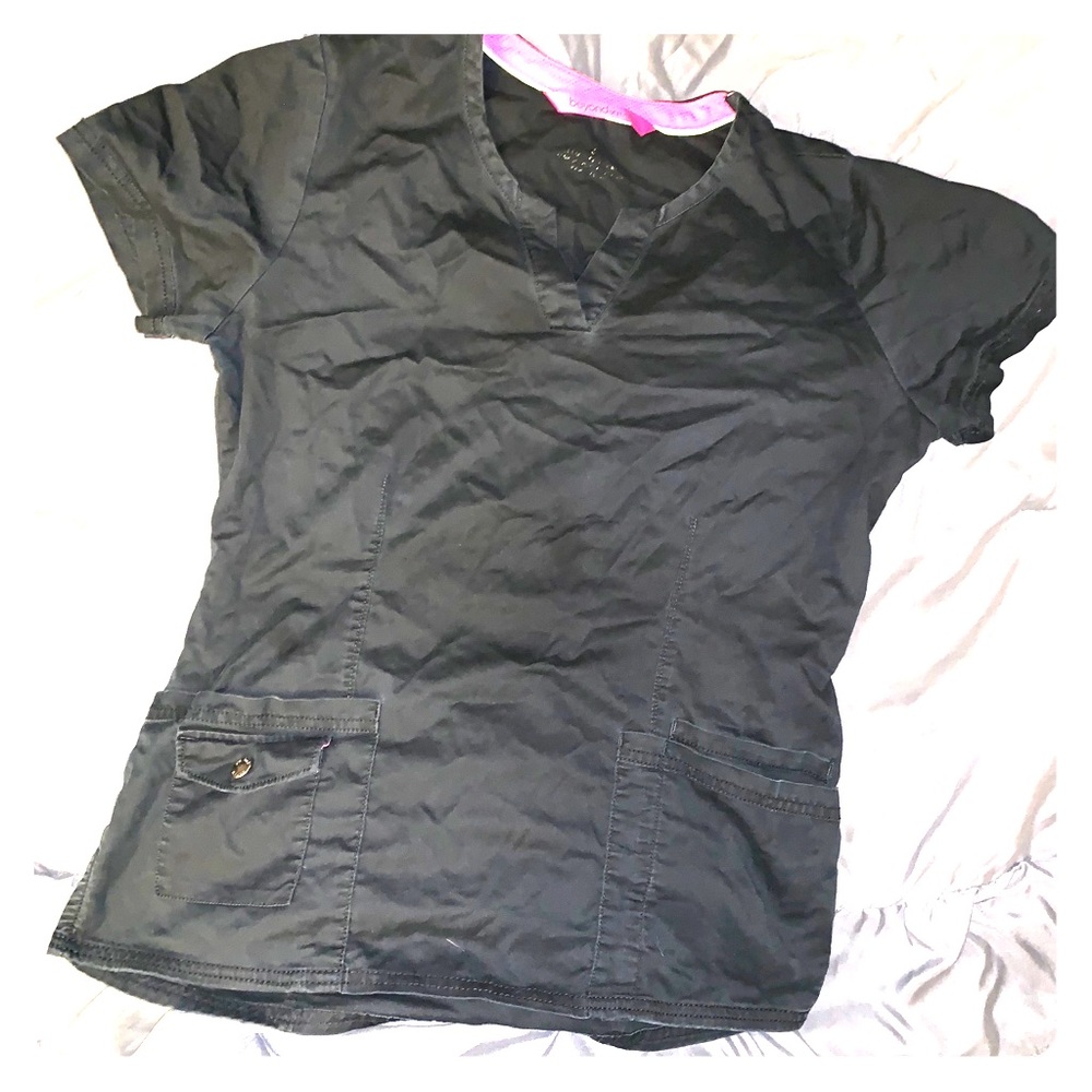 Black scrub top